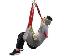 Full Body Patient Lift Sling,Toileting Hoist Sling Patient Lift Sling with Commode Opening Large, Full Body Mesh Sling for Hoyer Lift, Shower Sling(X-Large)