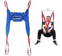 Full Body Patient Lift Sling,Toileting Hoist Sling U Lift Sling Patient Lift Toileting Sling Four Point Support Shower Sling Toileting Lift Sling for Elderly(Large)