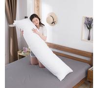 Full Body Pillow Insert For Adults - Soft Body Cushion For Bed Head And Back Support, Long Hugs Pillow For Side Sleepers, Super Soft And Durable,White,40x120cm(16x47inch)