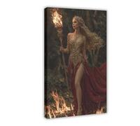 Full-Body Portrait Poster of Goddess Bruna Decorative Item Gift