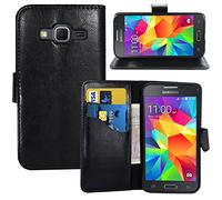 Full Body Protection Leather Wallet Flip Case Cover for Samsung Galaxy Core Prime