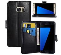 Full Body Protection Leather Wallet Flip Case Cover for Samsung Galaxy S7 Edge