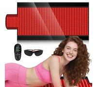 Full Body Red Light Therapy Blanket - Large Size Dual Wavelength LED Beads 660 & 850nm Infrared & Red Light Therapy Mat for Full Body Relax, Bitrhday Christmas Gifts for Dad Mom Women Her Wife Grandma