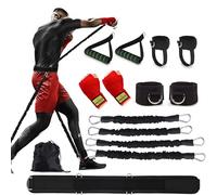 Full Body Resistance Bands for Boxing, MMA Training - 150lb Punching Band for Home Workouts (Red)