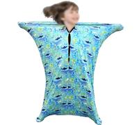 Full Body Sensory Body Sock Adults Compression Sock Calming Therapy Blanket Milk Silk Fabric Sensory Sleep Pod The(H,Small/S)