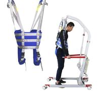 Full Body Sling Patient Lift for Elderly, Hoist Heavy Duty Transfer Belts, Adjustable Strap for Rehabilitation, Nursing Aids, Standing and Walking Support(Medium)