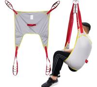 Full Body Sling Patient Lift Standing Walking Aids Divided Leg Shower Sling Bathroom Transfer Hammock for Thigh Hip Waist Lumbar Back Supports Leg Exercise(L)
