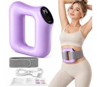 Full Body Vibrating Fascia Ring Massager with 5 Levels & Adjustable Belt | USB-C Multifunctional Fascia Massage Tool for Muscle Stimulater, Electric Body Massager For Belly Neck Waist Arms Legs