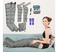 Full Body Waist Arm Leg Massager Recovery System, Electric Air Compression Boots Circulation Massager, Pneumatic Leg Wrap Pressure Machine Pain Relax, Timed & Adjustable Pressure (A (6 Chamber) 2