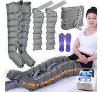 Full Body Waist Arm Leg Relax Instrument, Lipedema Legs Treatment Massager with 8 Air Chambers, Pneumatic Leg Wrap Pressure Machine for Lymphatic Drainage, Timed and Adjustable Pressure