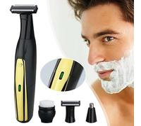 Full Body Washed Wet and Dry Shaver, 2024 New Men's Electric Facial Shaver, Waterproof Beard And Body Trimmer For Men, Waterproof Mens Rotary Facial Shaver, Body Grooming Tool