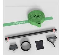 Full body workout elastic fitness band resistance band exercise equipment and fitness exercise sticks weightlifting (Color : B, Size : One size)