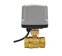 Full Bore Motorized Ball Valve Brass IP65 Waterproof 1/2" 3/4" 1" Female Thread 3-Wire or 2 Wire 12V DC(12VDC-CR03,0.5 Inch)