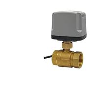 Full Bore Motorized Ball Valve Brass IP65 Waterproof DN15 DN20 DN25 Female Thread 3-Wire or 2 Wire AC/DC 12V 24V AC110V 220V(DN25,AC220V_CR03)