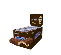 Full Box of Assorted Chocolate Bars - 24 Full-Size Packs | Favourite Flavours & Textures (Snicker's 24 x 50g)