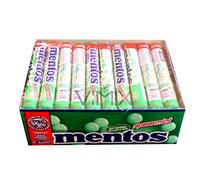 Full Box of CHEWY DRAGEES MENTOS Spearmint Rolls Sweets VIMIX (Spearmint Roll 38 g)