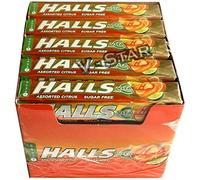 Full Box of HALLS Sugar Free Sweets 20 x 33g PER Pack (Assorted Citrus)