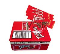 Full Box of MALTESERS TEASERS Milk Christmas Chocolate BAR 24 x 35 g Standard Block Treat