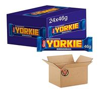 Full Box of Nestle YORKIE Chocolates BAR - 24 Bars Original (Nestle YORKIE Milk 46g (CASE Size))
