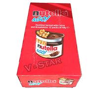 Full Box of NUTELLA Ferrero & GO Hazelnut Spread & Malted Bread Sticks 12 x 48g