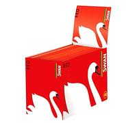 Full Box of SWAN REGULAR SIZE Rolling Papers (SWAN RED Regular - 100 Pack)