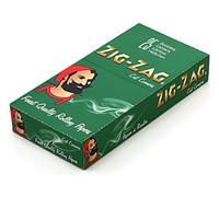 Full Box of ZIG ZAG GREEN REGULAR SIZE Rolling Papers - 25 Packs Original