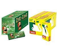 600 RIZLA Blue Rolling Papers & 600 SWAN Extra Slim Filter Tips Original