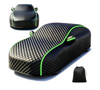 Full Car Cover Anti-Hail for A udi A8 D3 2004-2010 | Custom Fit Night Reflective Strips, All-Weather Windproof Sunproof Dustproof, Fits Sedan, Hatchback, SUV, MPV