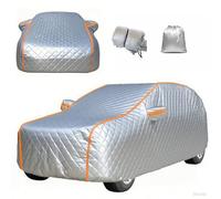 Full Car Cover Anti-Hail for Hyundai Tucson Hybrid 2022-2024 Hail Protection Car Covers for Outside Storage Snow Rain Sun UV Protection,with Storage Bag,Reflective Strips,Silver-CT