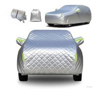 Full Car Cover Anti-Hail for Range Rover 2001-2024 Hail Protection Car Covers for Outside Storage Snow Rain Sun UV Protection,with Storage Bag,Reflective Strips,Silver-DT