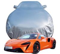 Full Car Cover Compatible for McLaren Artura, Snowproof Scratchproof Anti-UV Four Seasons Available Oxford Car Tarpaulin,Silver