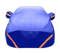 Full Car Cover Compatible With Mazda 323 1994-2003, Waterproof All-weather Protection Breathable Tarpaulin With Zipper(Blue)