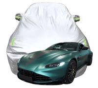 Full Car Cover for Aston Martin Vantage F1, All Weather Rain Snow UV Dust Protection Hail Protector, Outdoor Car Cover with Reflective Stri,Silver-Plus-Cotton