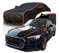 Full Car Cover for Audi A5 Cabrio 40 TFSI, Oxford Car Tarpaulin with Reflective Strips, All Weather Windproof Snowproof UV Protection Car Cover,B