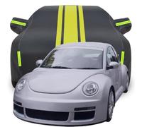 Full Car Cover for Beetle RSI, Waterproof Scratchproof Anti-UV All Weather Protection, Breathable Car Tarpaulin,Black-yellow