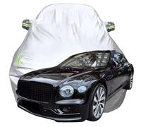 Full Car Cover for Bentley Flying Spur Black Edition 2023 2024 2025 2026, Snowproof Scratchproof Anti-UV All Weather Protection, Breathable Oxford Car Tarpaulin,Silver