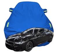 Full Car Cover for BMW 8 Series Gran Coupe, High Stretch Oxford Cloth Sun Protection Waterproof Dustproof UV Resistant Windproof Car Cover,Blue-Plus-Cotton