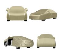 Full Car Cover, for BMW X3 M 2019-2021, Scratchproof, UVproof, Breathable Car Covers, with Reflective Stripes, All-Weather Protection,Gold