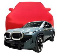 Full Car Cover for BMW XM Ultra Luxury Sport SUV 2024 2025 2026, Car Covers Dustproof Scratch Proof UV Resistant All Weather Protection Accessories,Red