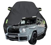 Full Car Cover for BRABUS 800 2024 2025 2026, High Stretch Oxford Cloth Sun Protection Waterproof Dustproof UV Resistant Windproof Car Cover,Black-Plus-Cotton