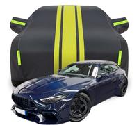 Full Car Cover for BRABUS SL GTS ROCKET, Waterproof Scratchproof Anti-UV All Weather Protection, Breathable Car Tarpaulin,Black-yellow