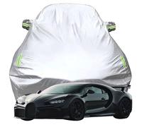 Full Car Cover for BUGATTI CHIRON Pur Sport ‘C’ shaped drift, High Stretch Oxford Cloth Sun Protection Waterproof Dustproof UV Resistant Windproof Car Cover,Silver-Plus-Cotton