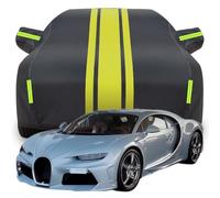 Full Car Cover for Bugatti Chiron Super Sport, All Weather Windproof Snowproof UV Protection Car Cover with Reflective Strips, Sturdy And Durable,C