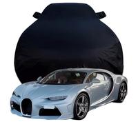 Full Car Cover for Bugatti Chiron Super Sport, High Stretch Oxford Cloth Sun Protection Waterproof Dustproof UV Resistant Windproof Car Cover,Black