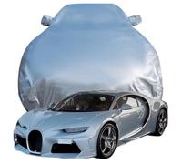 Full Car Cover for Bugatti Chiron Super Sport, High Stretch Oxford Cloth Sun Protection Waterproof Dustproof UV Resistant Windproof Car Cover,Silver