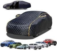Full Car Cover for Citroen C3 Aircross 2017-2022,4 Layers Thicken Hail Protector Hail Blanket Scratchproof Sun-Resistant,Anti-aging,For All Seasons Q13