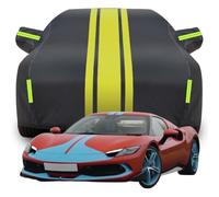 Full Car Cover for Ferrari 296GTB, All Weather Windproof Snowproof UV Protection Car Cover with Reflective Strips, Sturdy And Durable,C