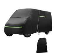 Full Car Cover for Fiat Ducato 2006-2024, Waterproof Campervan Cover with Side Door Zipper, Windproof Bands, Rain Snow UV Dust All Weather Hail Protection Breathable Cover (5.41 * 2.05 * 2.52M)