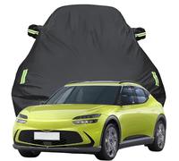Full Car Cover for Genesis GV60 2023 2024 2025 2026, Snowproof Scratchproof Anti-UV All Weather Protection, Breathable Oxford Car Tarpaulin,Black