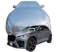 Full Car Cover for Jaguar F-Pace SVR, High Stretch Oxford Cloth Sun Protection Waterproof Dustproof UV Resistant Windproof Car Cover,Silver